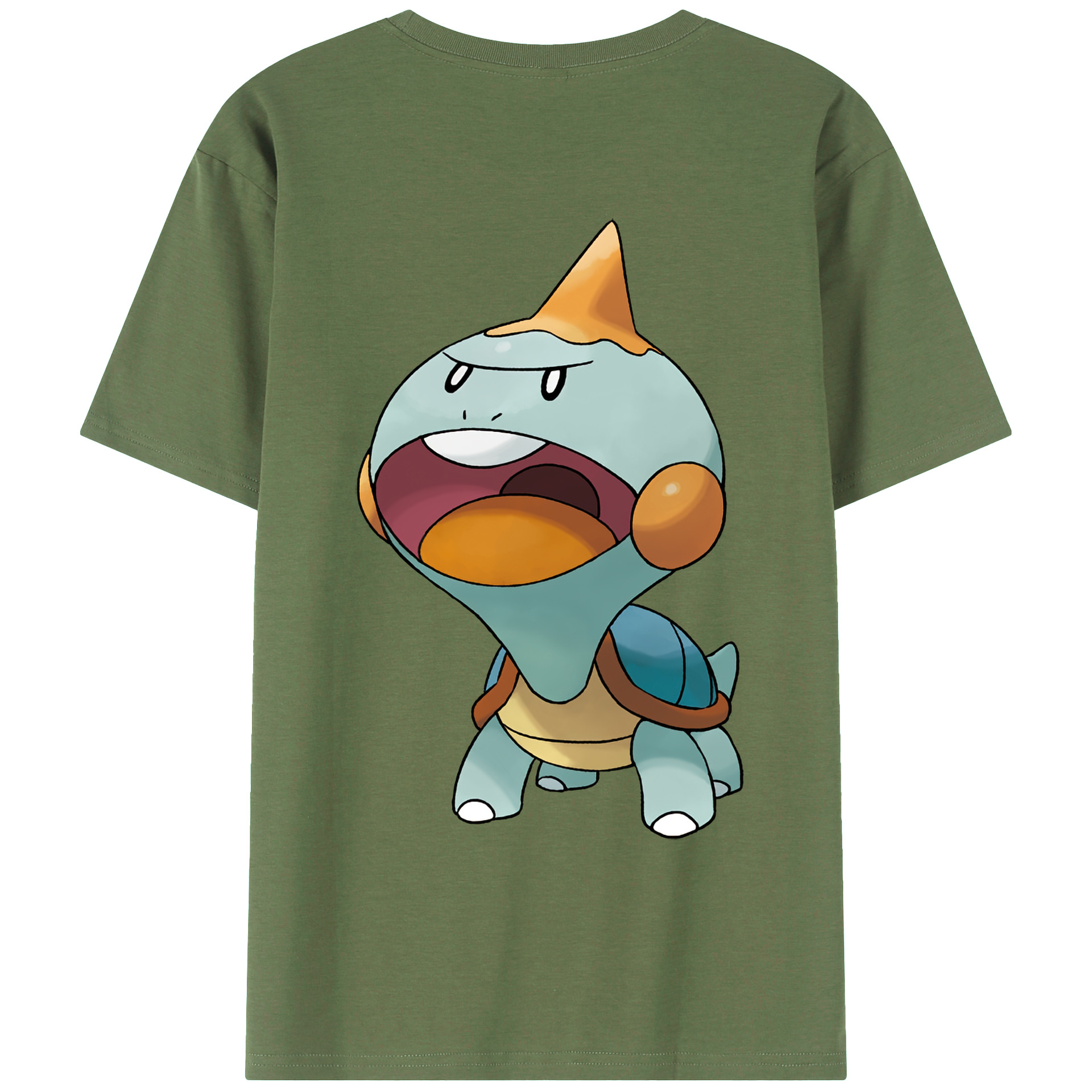 （画像用） ポケットモンスター Pokémon 綿100％ メンズ半袖Tシャツ（バックプリント） 通気性